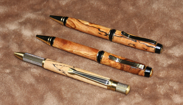 spalted wood pens