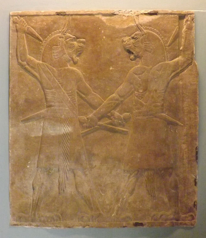 Relief of Assyrian Protective Spirits from Nineveh in the British Museum, May 2014