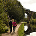 Walking along the canal bank in Uppermill.