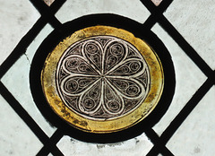 stamford st mary church, lincs   (10) c15 glass roundel rose window