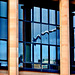 Millenium Bridge in Law Court window