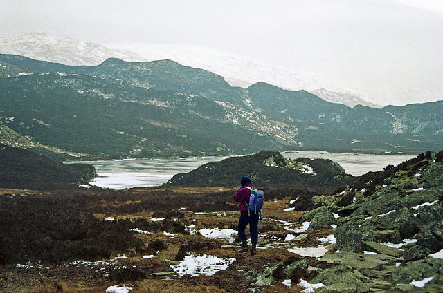 A frozen Dock Tarn (Scan from Feb 1994)