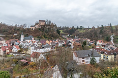 Blick auf Pottenstein in der Fränkischen Schweiz