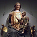 Detail of an Enthroned Virgin and Child in the Metropolitan Museum of Art, April 2011