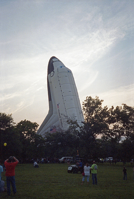 Space Shuttle Balloon Getting Ready For Takeoff