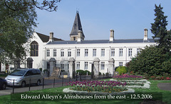 Edward Alleyn Almshouses from east 12 5 2006