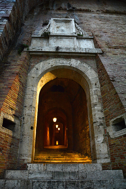 Italy, Entrance Gate to the Underground City of Perugia