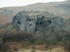 Looking from the path towards Wren Crag over to Castle Rock