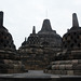Indonesia, Java, Stupas in the Temple of Borobudur