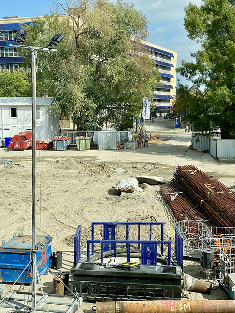 Preparing the ground for a new building