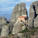 Greece, Holy Meteora, The Monastery of Saint Nicholas Anapafsas among Cliffs