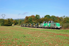 Train militaire sur le plateau