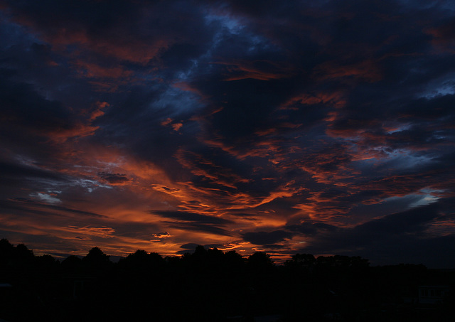 Dramatic Sky`s at Sunset from Staxton North Yorkshire 6th July 2010