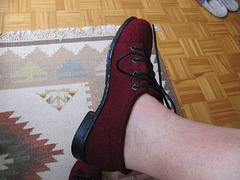 my first felted shoes