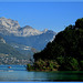 Du lac d'Annecy, au fond la Tournette