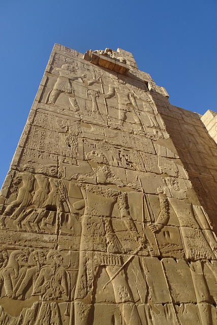 Wall Carvings At Medinat Habu Temple