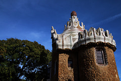 Dans le Parc Güell à Barcelone .