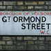 Great Ormond Street street sign