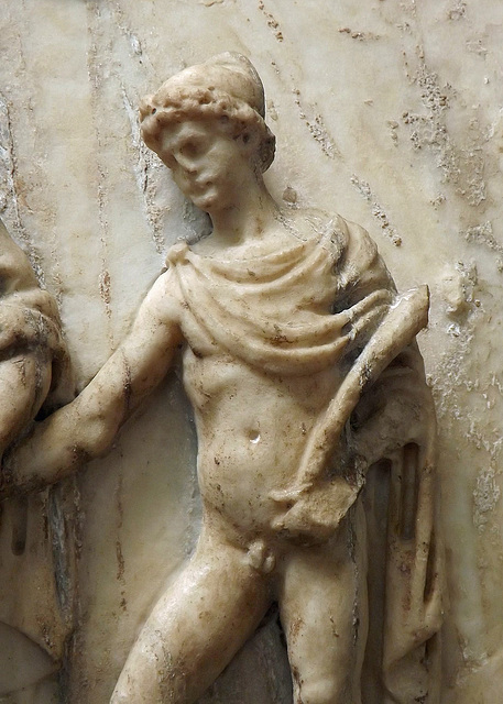 Detail of The Arrival of Aeneas and the Trojans in Italy in the British Museum, May 2014