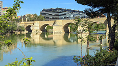 reflets du pont , Zaragoza ,  Saragosse ,