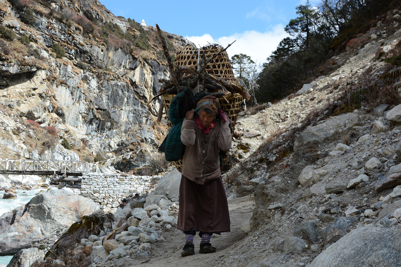 Khumbu, On the Way from Pangboche to Tengboche