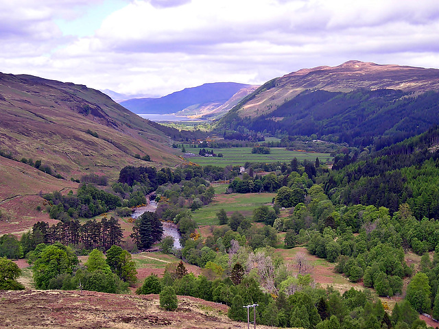 Strath More to Loch Broom from The Corrieshellach View Point May 2004