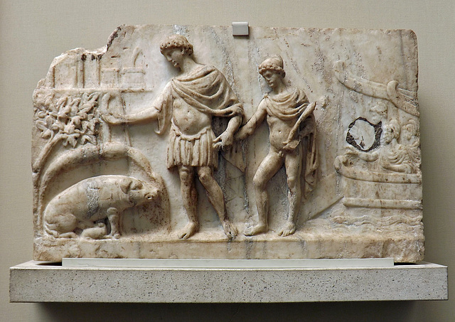 The Arrival of Aeneas and the Trojans in Italy in the British Museum, May 2014