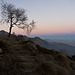 Sunset from the the trail that climbs to Sanctuary of St. Bernard of Trivero, Biella