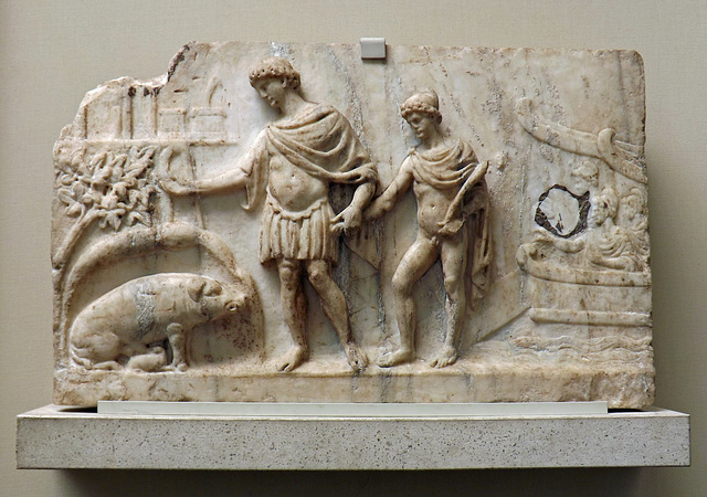 The Arrival of Aeneas and the Trojans in Italy in the British Museum, May 2014