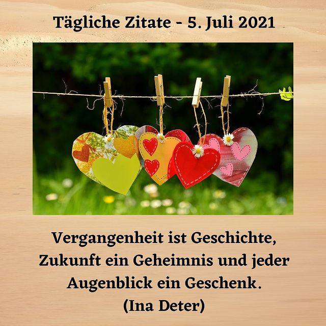 Tägliche Zitate - 5. Juli 2021