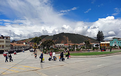 La plaza de armas ,Huamachuco _Peru