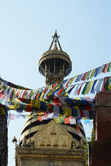 Kathmandu, The Top of the Swayambhunath Temple