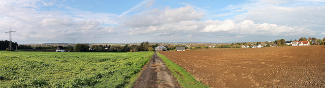 Panoramablick am Carolinenweg über Holzwickede