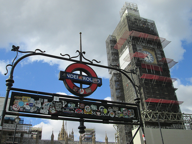 Big Ben - Elizabeth Tower - poorly sick or hiding from brexit?