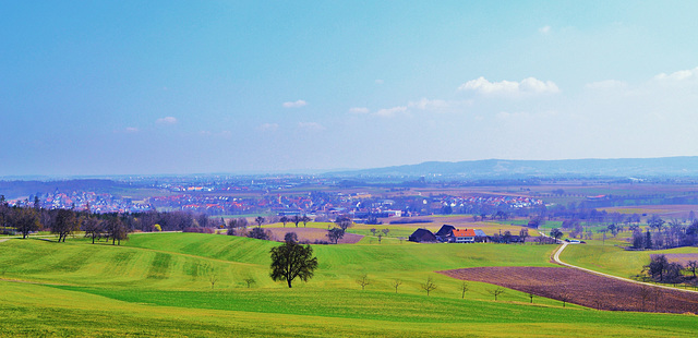 Blick zum Schwäbisch Hall und Umgebung