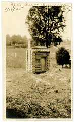 Log Cabin Gravestone, Hawesville, Kentucky, Sept. 16, 1925
