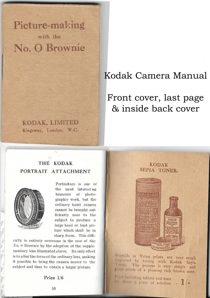 Kodak No O brownie manual