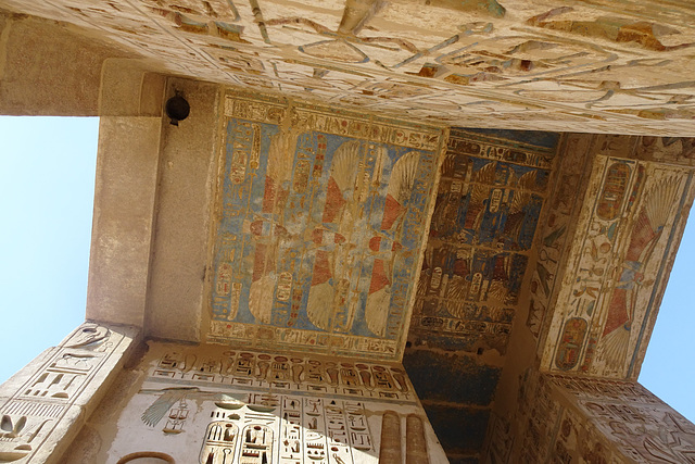 Wall Carvings At Medinat Habu Temple