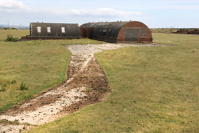 Derelict airfield buildings