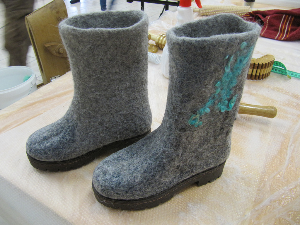 felted boots