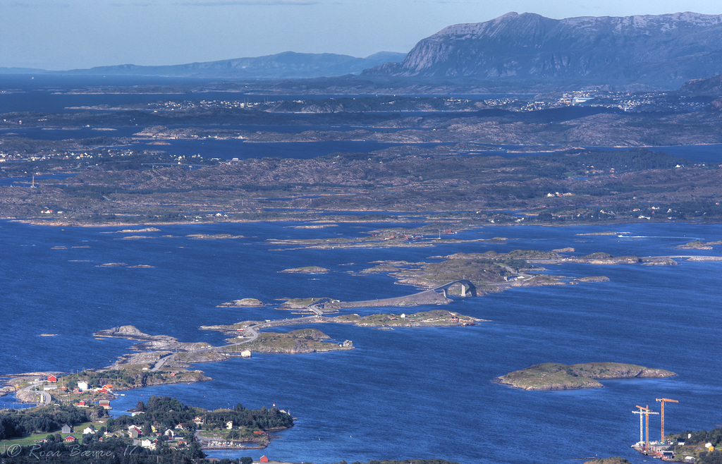 Atlanterhavsvegen seen from the slope of Mt. Stemshesten.