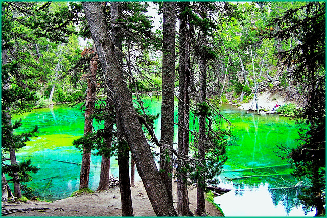 Il lago Verde in Vallestretta -