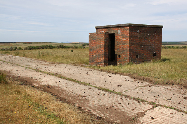 Derelict airfield buildings