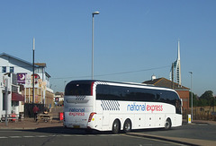 Lucketts Coaches (National Express contractor) BK67 LOF at Southsea - 3 Aug 2018 (DSCF4295)