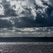 Dark clouds over the Dee estuary