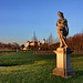 Schwerin, Permoser-Statuen im Schlossgarten