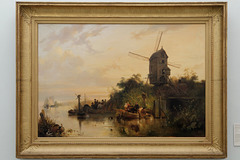 "Paysage d'eau avec moulin" (Wijnand Nuijen - 1836)
