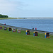 Grünstrand Cuxhaven mit Kugelbake