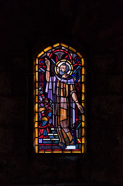 St Pierre, shot in the leg