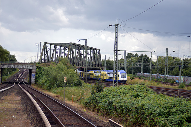 Bahnüberführung bei Hamburg-Veddel
